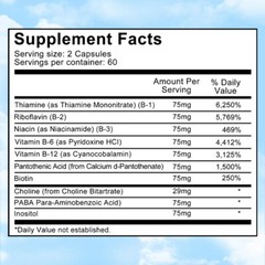 Vitamin B Complex Capsules – Immune System Boost, Nervous System Support