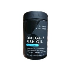 Sports Research Omega 3 Fish Oil Softgels 90 Count Sustainably Sourced EPA DHA