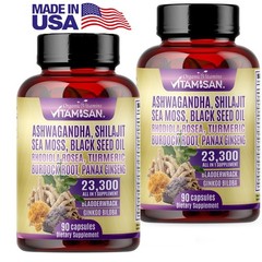 Shilajit, Ashwagandha, Burdock Root – Supports Focus & Overall Wellness – 180 C