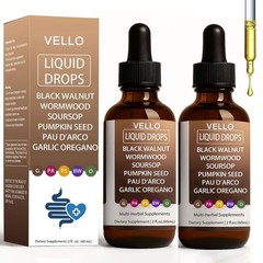 Gut Cleanse Drops – Black Walnut, Wormwood, Clove, Garlic, Oregano, Soursop & Mo