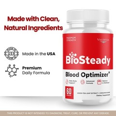 BioSteady Blood Sugar Balance Supplement Capsules Natural 1 Pack 60Ct