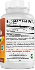 Best Naturals Bromelain 500 mg 120 Tablets