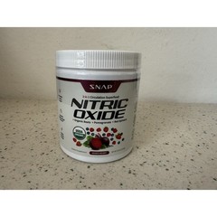 Snap Nitric Oxide Mixed Berry Flavor 8.8 oz Powder Circulation Superfood 07/2027