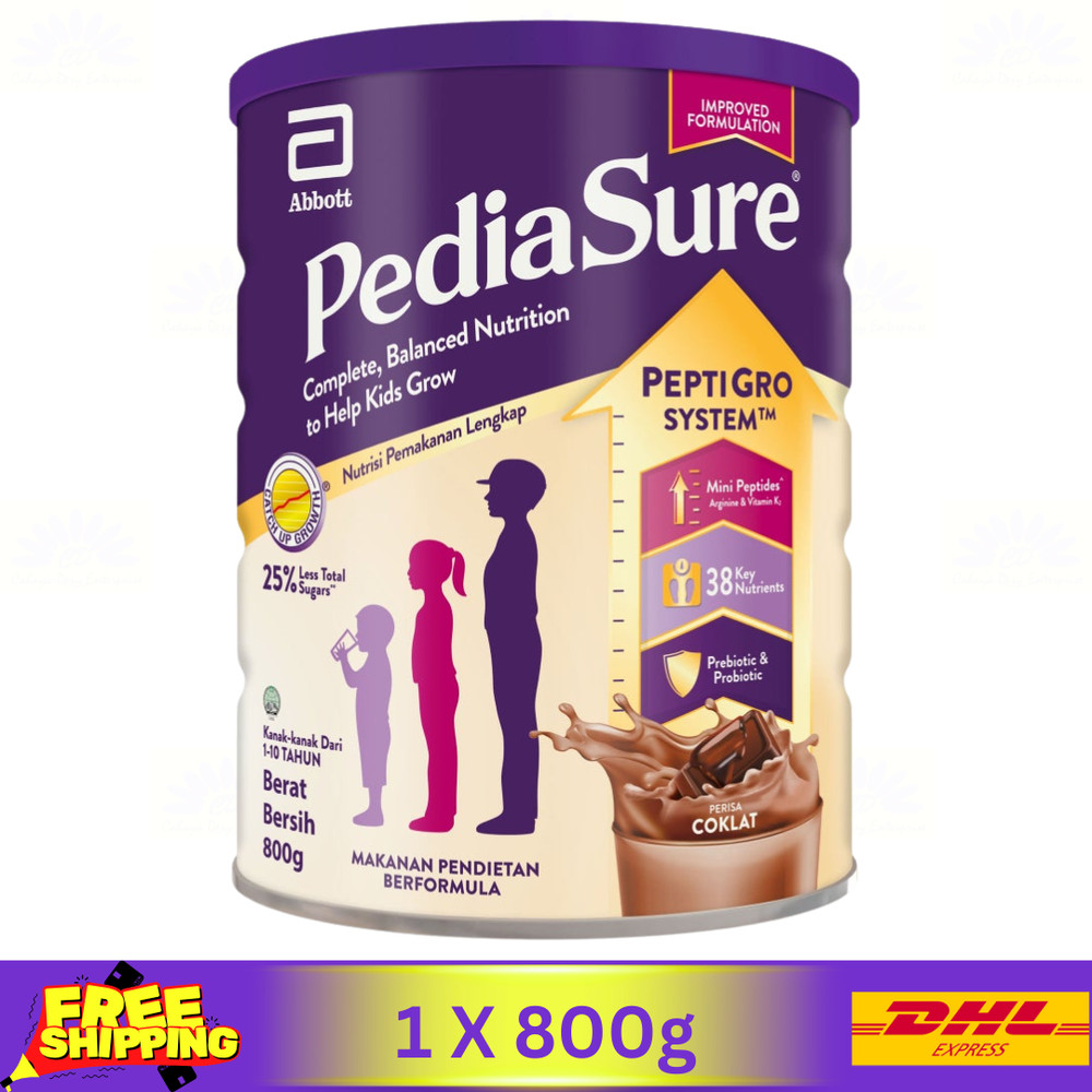 1 X Abbott Pedia Sure Chocolate 1-10 Years 800g Complete Growth Nutrition