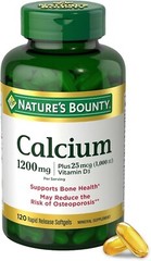 Calcium 1200 Mg & Vitamin D3 1000 IU Immune Support Bone Health, 240 Softgels