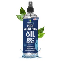 Pure Magnesium Oil Spray 12oz – Topical 12 Fl Oz (Pack of 1), Clear
