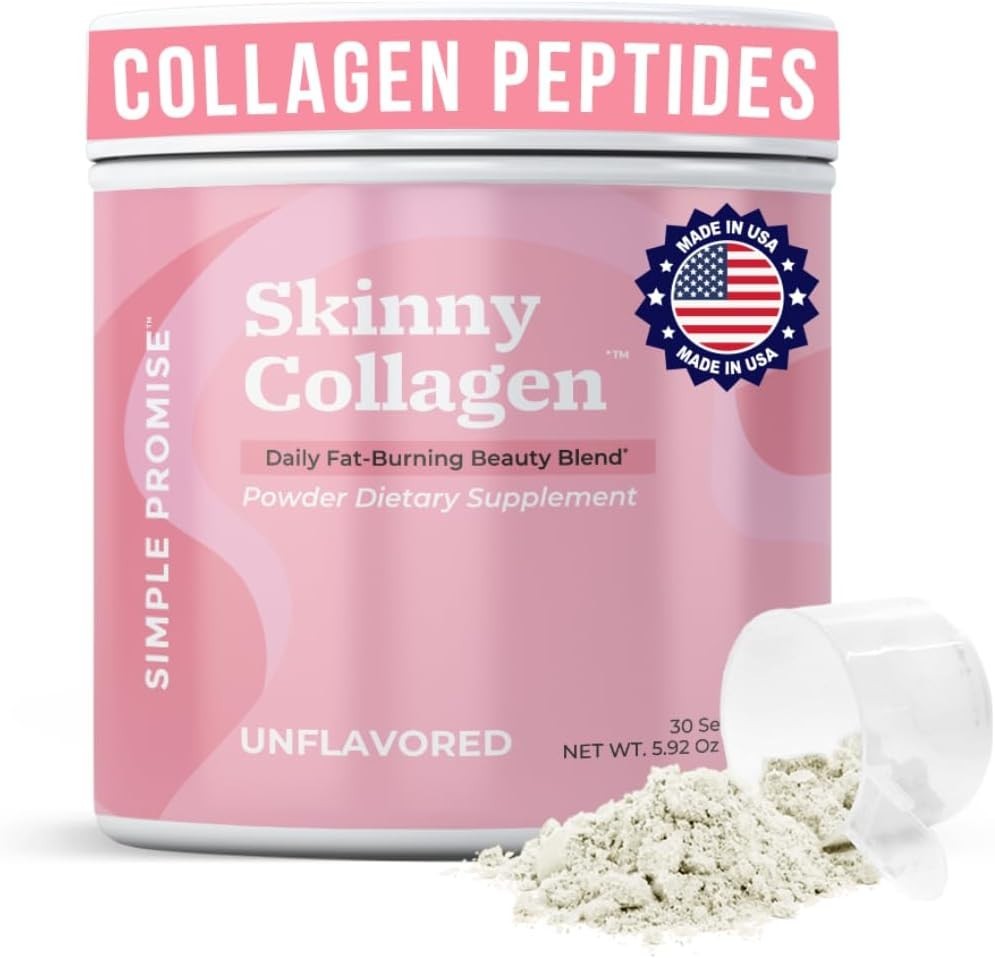 Skinny Collagen Weight Loss Supplement Unflavored – Hydrolyzed Multi-Collagen…