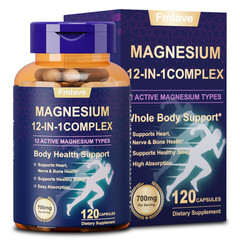 Magnesium Complex with 12 Essential Types Edible Supplement for Fitness & Health