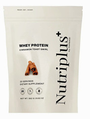 Nutriplus+ Whey Protein Powder Cinnamon Toast Swirl 20 Servings 19.82 oz