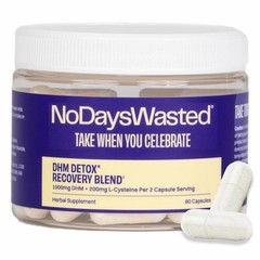 No Days Wasted DHM Detox 60 Capsules 30 Servings Evening Recovery Supplement