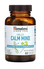 Himalaya Hello Calm Mind Veg Relax 60 Caps Focus Supplement New Best Natural