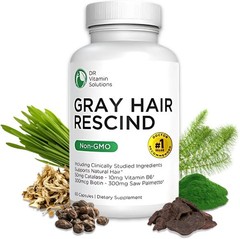 DR Vitamin Solutions Gray Hair Rescind with Catalase – 60 Count (Pack of 1)