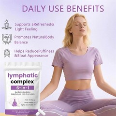 4X 6-in-1 Lymphatic Complex,Lymphatic Drainage Supplements|Herbal Blend HOT US