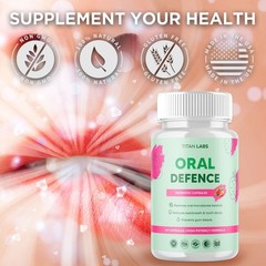(3 Pack) Oral Defence Advanced Probiotic For Healthy Teeth & Gums 180 Capsules