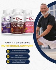 Bariatric Multivitamin Gummy Pack of 3 D3 Hair Formula Adult 240 Chews