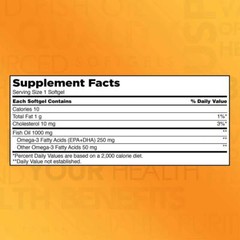 Kirkland Signature Omega-3 Fish Oil Concentrate 1000 mg Fish Oil with 30%