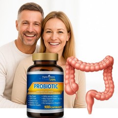 Probiotics 100 Billion CFU Potency Digestive Immune Health Gut Health Supplement