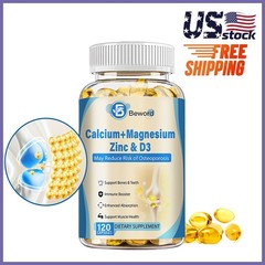 Calcium Magnesium Zinc with Vitamin D3 Strong For Bone Health Muscle Improvement