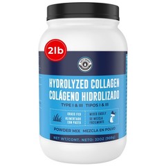 Hydrolyzed Collagen Powder 2lb for Men & Women – Type I & III Peptides – Grass-F