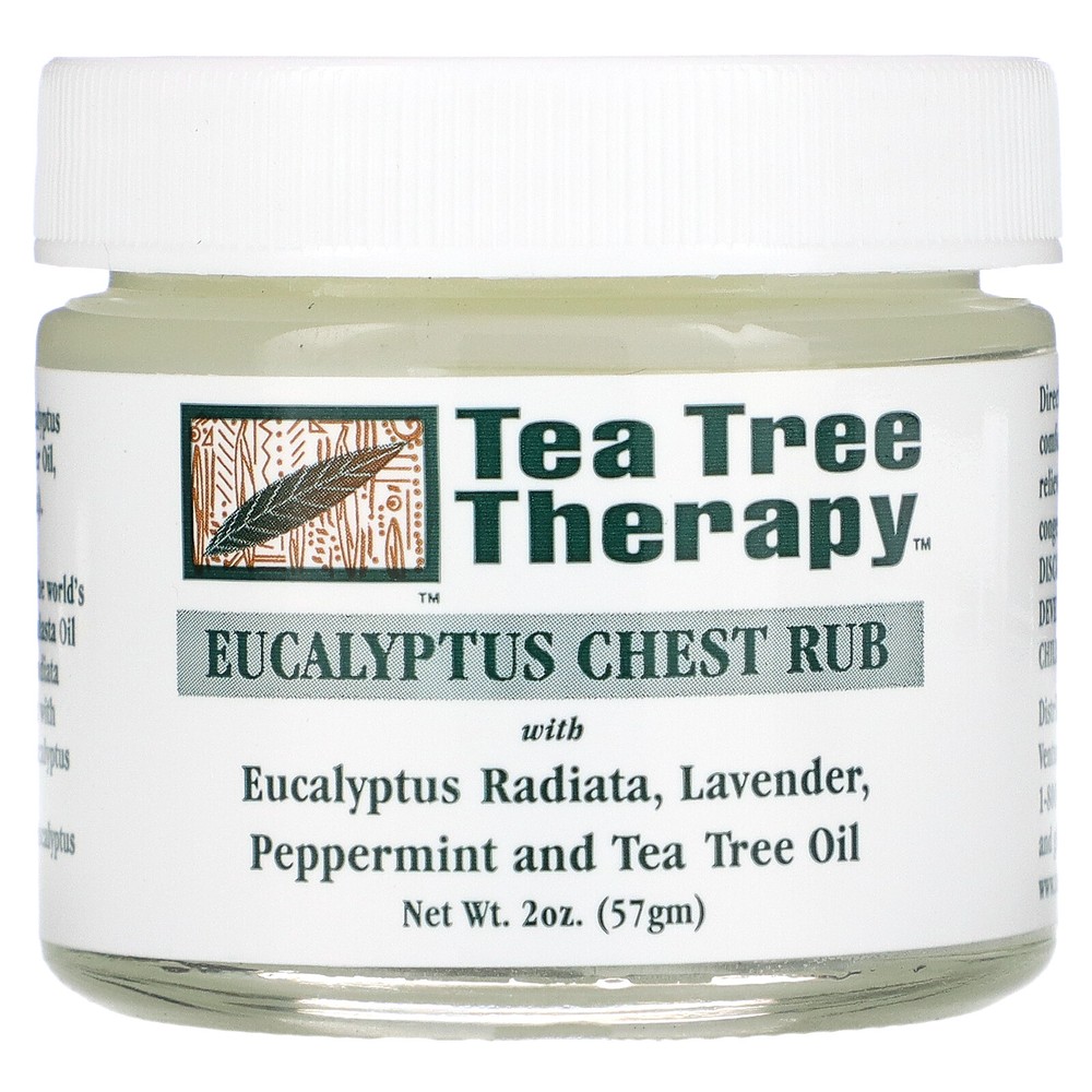 Tea Tree Therapy Eucalyptus Chest Rub 2 oz 57 g Not Tested on Animals