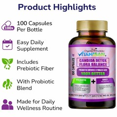 Candida Cleanse Complex Yeast Infection Treatment & Detox For Albicans