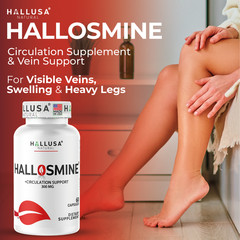 HALLOSMINE 300 Mg – Vascular Health & Vein Support – Diosmin 60 Cap