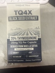 Triquetra TQ4X Black Seed Extract 20% Thymoquinone 120 Caps New