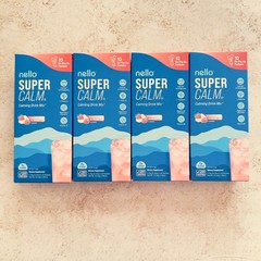 4pk Nello Supercalm Calming Drink Mix Supplement Powder Strawberries & Cream