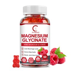 2Packs Magnesium Glycinate Gummies Bone,Heart Nervous System Health Supplement