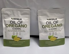 Resilia Oil of Oregano 6000mg with Black Seed Oil Softgels – 60 Capsules x 2 Pk
