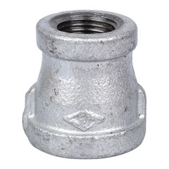 ProSource 24-1/2X3/8G Reducing Pipe Coupling, 1/2 x 3/8 in, Threaded, Malleable