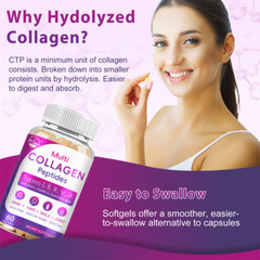 Premium Collagen Peptides 10888 MG Hydrolyzed Anti-Aging (Types I,II,III,V,X)