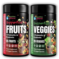 New Daily Fruits and Veggies Whole Food Supplement with Superfood 240 Capsules