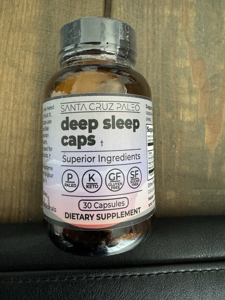 Santa Cruz Paleo Deep Sleep Support Capsules 30 ct Gluten-Free Sugar-Free Keto