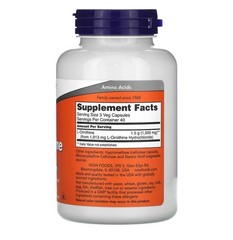 NOW FOODS L-Ornithine 500 mg 120 Veg Capsules
