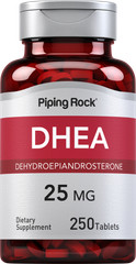 DHEA 25mg | 250 Tablets | Dehydroepiandrosterone Supplement | by Piping Rock
