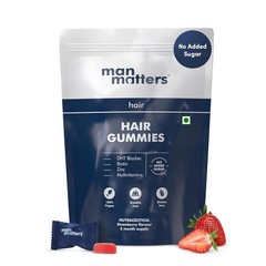 Man Matters Vegan Hair Gummies | Biotin, Fibre & Zinc Blend | 90-Day Supply