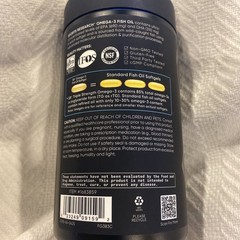 Sports Research Omega-3 Fish Oil Triple Strength 150 Softgels 1250mg Exp 08/2028