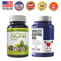 Noni Fruit 500mg Immune Support & Cholesterol Support Heart Supplement 60 Caps