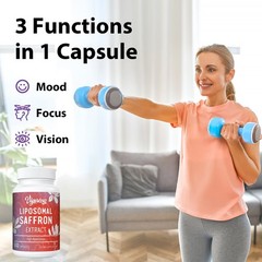 Vigorizar Saffron Supplement 88.5mg – Mood, Energy, Focus – Max Absorption