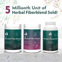 AIM Herbal Fiberblend (Raspberry Powder) 13oz/375 g Powder