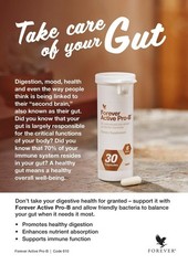 Forever Active Pro-B Probiotics 6-Strains + Zinc Gut Health Kosher 8 Billion CFU