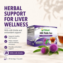 Milk Thistle Tea -Cardo Mariano- Natural Liver detox Support & Antioxidant te