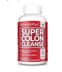 New Health Plus Super Colon Cleanse 10-Day Cleanse 240 Capsules 6 Cleanses