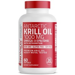 Antarctic Krill Oil Omega-3s 1000mg with EPA, DHA and Astaxanthin