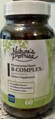 Nature’s Promise Phytonutrient B Complex, 60 Caps Exp 3/29 FREE FAST SHIPPING
