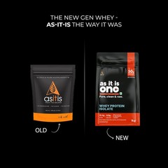 AS-IT-IS Whey Protein Isolate 90% 1kg | 27g Protein 5.9g BCAA per Serving