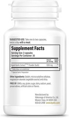 Suplemento cardiovascular de reserva de extracto de ajo envejecido, 120 cápsulas