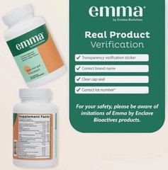 Emma by Enclave BioActives Gut Relief Capsules 60ct Digestive Support Supplement
