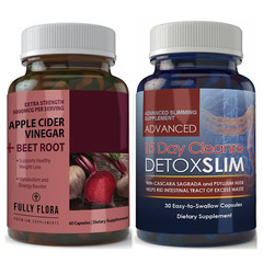 Apple Cider Vinegar Beet Root Weight Loss Pills 15 Day Cleanse Detox Supplements